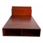 Giường ngủ 140cm gỗ cao su có hộc kéo - GN68050