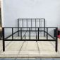 Giường ngủ gỗ cao su khung sắt GN68040
