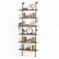 Kệ ống nước sắt gỗ tràm treo áp tường 80x25x220cm - PPF001