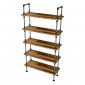 Kệ ống nước sắt 5 tầng gỗ Tràm 100x35x190cm - PPF003