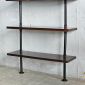 Kệ ống nước sắt gỗ tràm treo áp tường 80x25x220cm - PPF001