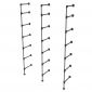 Kệ ống nước sắt tiện ren 6 tầng gỗ Tràm 160x40x220cm - PPF009