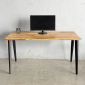 Bàn làm việc Gỗ Tràm 140x60cm chân hệ Tứ Giác Côn - HBDI014