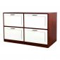 Tủ quần áo 4 hộc kéo gỗ cao su 110x40x70cm -TQA68053