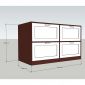 Tủ quần áo 4 hộc kéo gỗ cao su 110x40x70cm -TQA68053