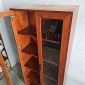 Tủ kính phòng khách 80x35x195cm gỗ cao su KTB68201