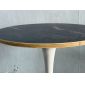 Bàn Bar tròn 160cm gỗ Plywood vân đá chân sắt - BB036