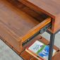 Bàn console 2 tầng có ngăn kéo gỗ khung sắt CST045