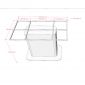 Chân sắt Certa 105x55x73cm sơn tĩnh điện CHBBA045