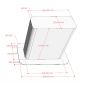 Chân sắt Certa 105x55x73cm sơn tĩnh điện CHBBA045