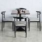 Combo bàn cafe vuông 70x70cm và 4 ghế Bull sắt CBCF319