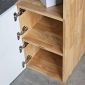Kệ tủ góc tường 30x30x140cm gỗ cao su KGT68008