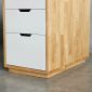 Tủ cá nhân 4 ngăn kéo gỗ cao su 58x35x72cm TCN68019