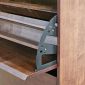 Tủ kệ dép cửa lật 3 ngăn gỗ cao su - KG68080