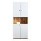 THS68011 - Tủ hồ sơ cao gỗ cao su 5 tầng 2 cửa (80x40x220cm)