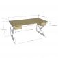 Bàn làm việc có ngăn kéo 140x70cm gỗ plywood chân chữ K BD68140
