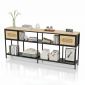 Bàn Console Zorp 200x30x85cm gỗ cao su CST093