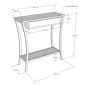 Bàn Console Oryn 80x30x85cm gỗ cao su CST094