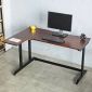 Bàn Gaming góc L 140x100cm gỗ cao su chân sắt lắp ráp GD68102