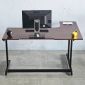 Bàn Gaming góc L 140x100cm gỗ cao su chân sắt lắp ráp GD68102