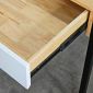 Bàn có ngăn hộc tủ 100x60cm gỗ cao su BD68141