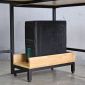 Bàn máy tính góc L 140x100cm gỗ cao su CD68035