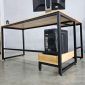 Bàn máy tính góc L 140x100cm gỗ cao su CD68035