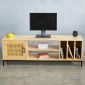 Kệ TV Nodus 150x35x50cm gỗ cao su KTV68117