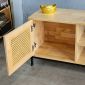 Kệ TV Nodus 150x35x50cm gỗ cao su KTV68117