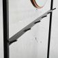 Kệ thay giày có gương 100x35x170cm gỗ cao su KG68082