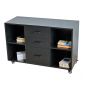 Tủ cá nhân di động 100x40x60cm gỗ cao su TCN68059