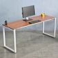 Bàn làm việc 180x60cm gỗ cao su chân sắt lắp ráp Rectang HBRT107