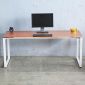 Bàn làm việc 180x60cm gỗ cao su chân sắt lắp ráp Rectang HBRT107