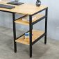 Bàn làm việc liền kệ 120x60cm gỗ cao su FD68072