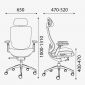 Ghế công thái học SIGIS bọc lưới có tựa đầu SIGIS01