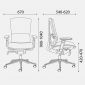 Ghế công thái học Taican bọc da TAICAN02