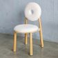 Ghế Donut gỗ Ash vải lông cừu GCF301