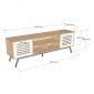 Kệ TV Codia 160x35x50cm gỗ cao su KTV68118