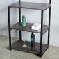 Kệ nhà bếp lắp ráp 70x30x70cm khung sắt gỗ cao su KB68043