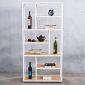 Kệ trang trí gỗ cao su khung sắt 75x32x150(cm)
