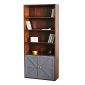 Kệ sách có ngăn tủ 80x30x180cm gỗ cao su KS68311