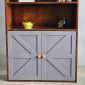 Kệ sách có ngăn tủ 80x30x180cm gỗ cao su KS68311