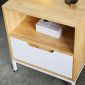 Tủ đầu giường 1 ngăn kéo gỗ cao su 50x45x57cm TDG68032