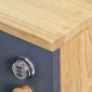 Tủ Locker 4 ngăn ren số 60x45x70cm gỗ cao su THSL001