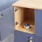 Tủ Locker ren số 60x45x70cm gỗ cao su THSL001