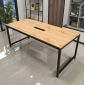Bàn họp 200x100cm gỗ cao su hệ URA HBUR010