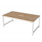 Bàn họp 200x100cm gỗ cao su hệ URA HBUR010