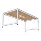 Bàn họp 200x100cm gỗ cao su hệ URA HBUR010