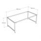 Bàn họp 200x100cm gỗ cao su hệ URA HBUR010