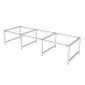 Chân sắt lắp ráp cho bàn cụm 6 chỗ 360x120cm hệ URA HCUR010